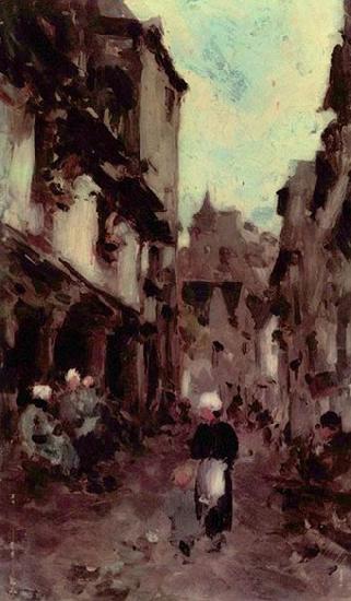 Nicolae Grigorescu Strabe in Dinan oil painting picture